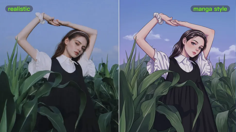 Adjust image style with Kling AI